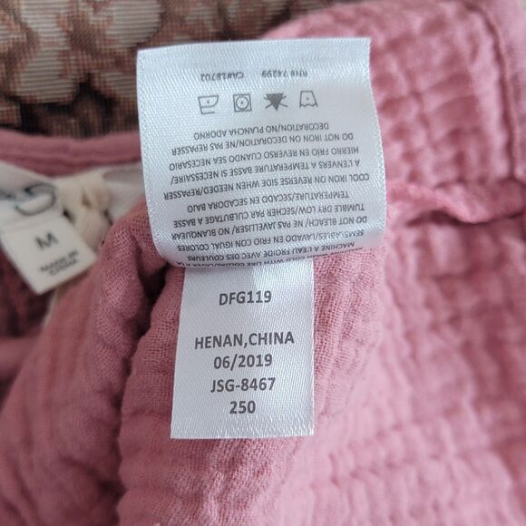 Jessica Simpson Dress Girls M Dusty Rose Boho Long Embroidered Balloon Sleeves - Picture 13 of 13